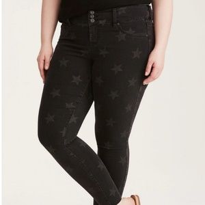 Star print Torrid jeggings